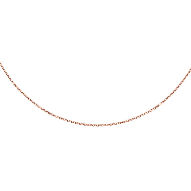 Lantisor argint placat cu aur roz 45-48 cm DiAmanti 30RD4_RG-45-48cm-DIA (Argint 925‰ 1,5 g.)